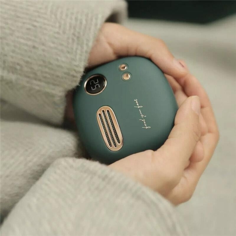 2 in 1 Hand Warmer Mini Mobile Power Bank USB Rechargeable 5000mAh Long Battery Life Electric Warming Treasure Image 5