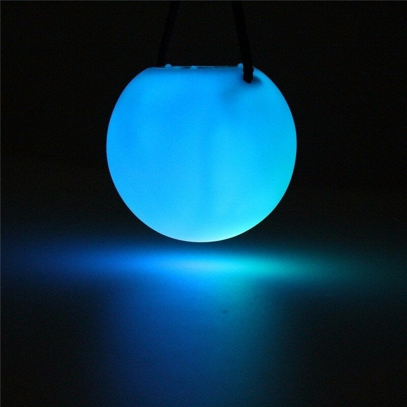 1PC LED 7 Colors Glow POI Thrown Balls Light Up Handball Sports Belly Dance Hand Novelties Toys Image 12