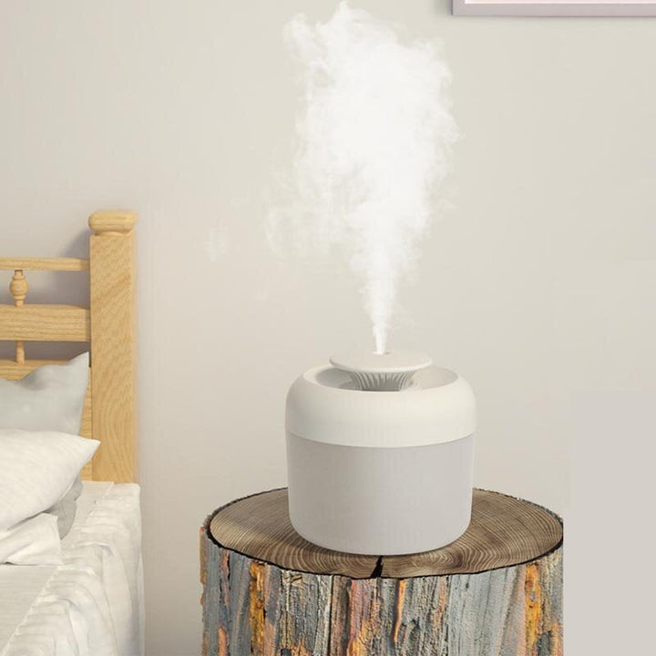 2.4L Ultrasonic Air Humidifier With LED Light Large Capacity USB Rechargeable Fragrance Diffusers Fogger Home Office Image 1