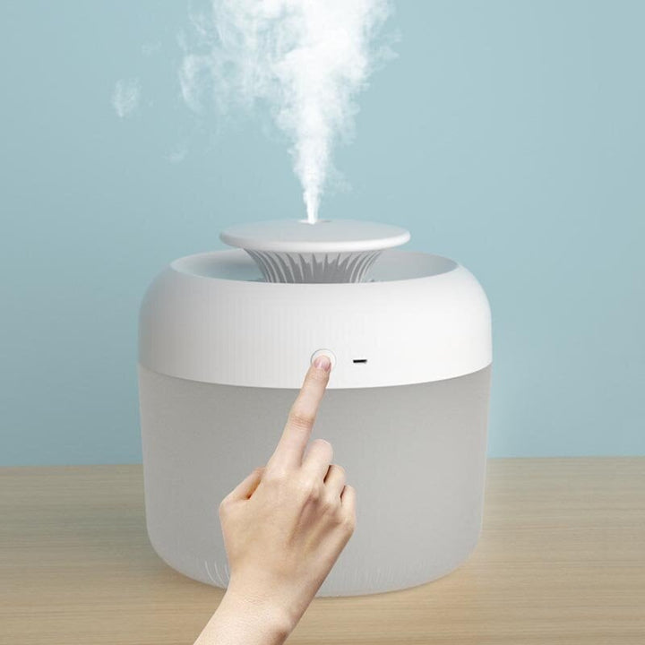 2.4L Ultrasonic Air Humidifier With LED Light Large Capacity USB Rechargeable Fragrance Diffusers Fogger Home Office Image 6