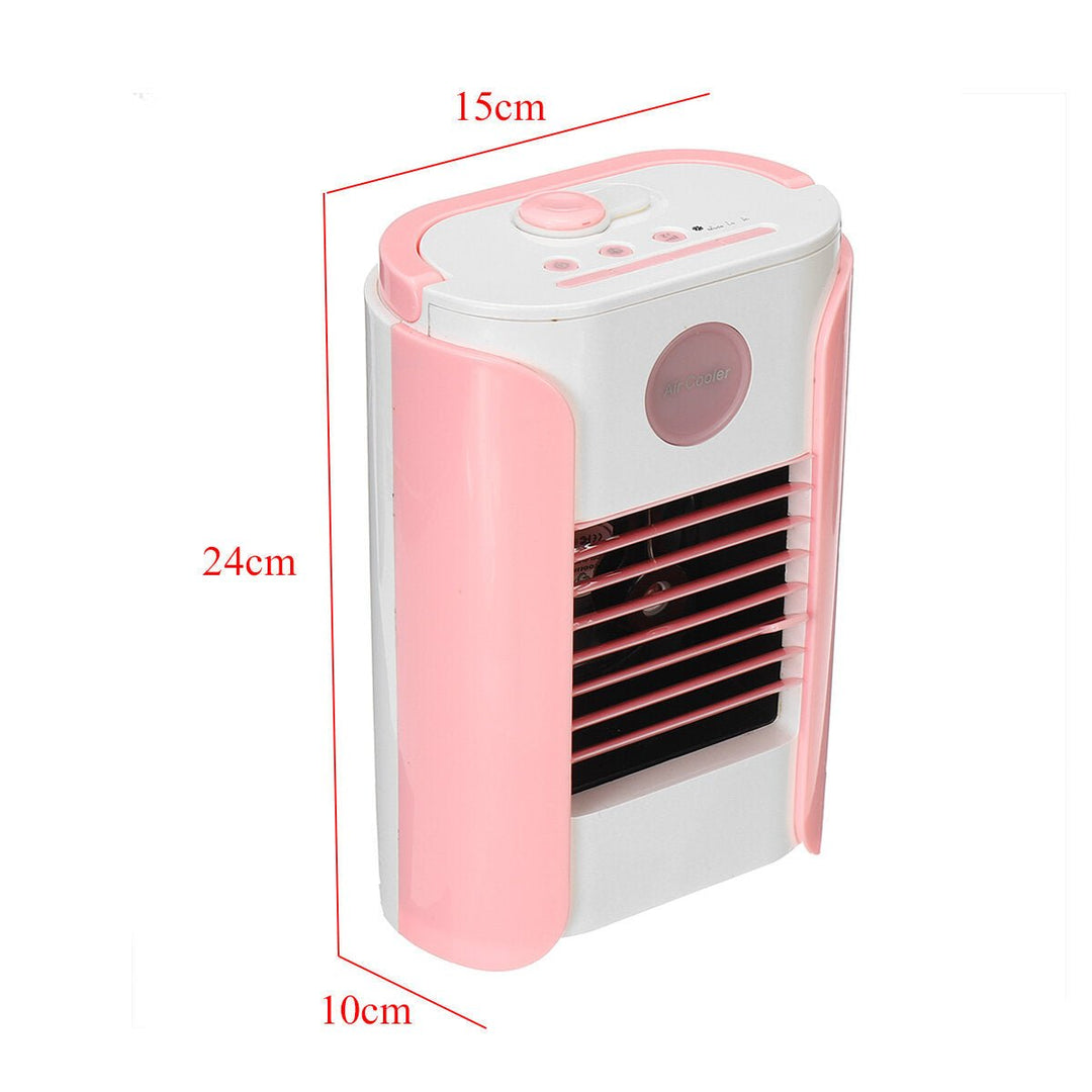 3 Gear Mini Air Conditioning Fan Spray Humidification Portable Summer Table Fan Image 10