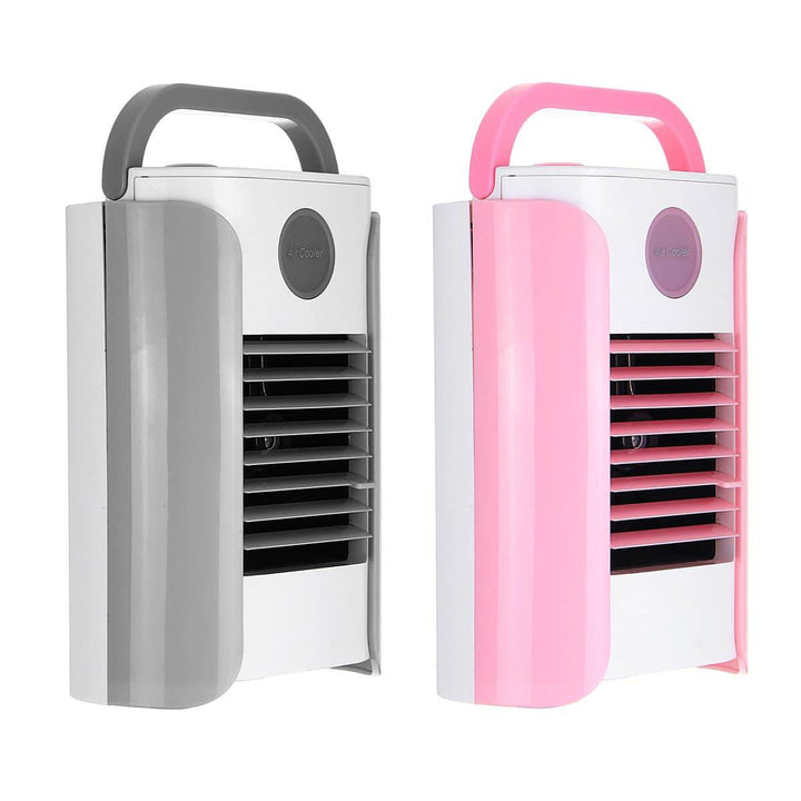 3 Gears Mini Air Cooling Fan USB Portable Air Conditioner Desk Table Fan Bluetooth,Broadcast Image 1