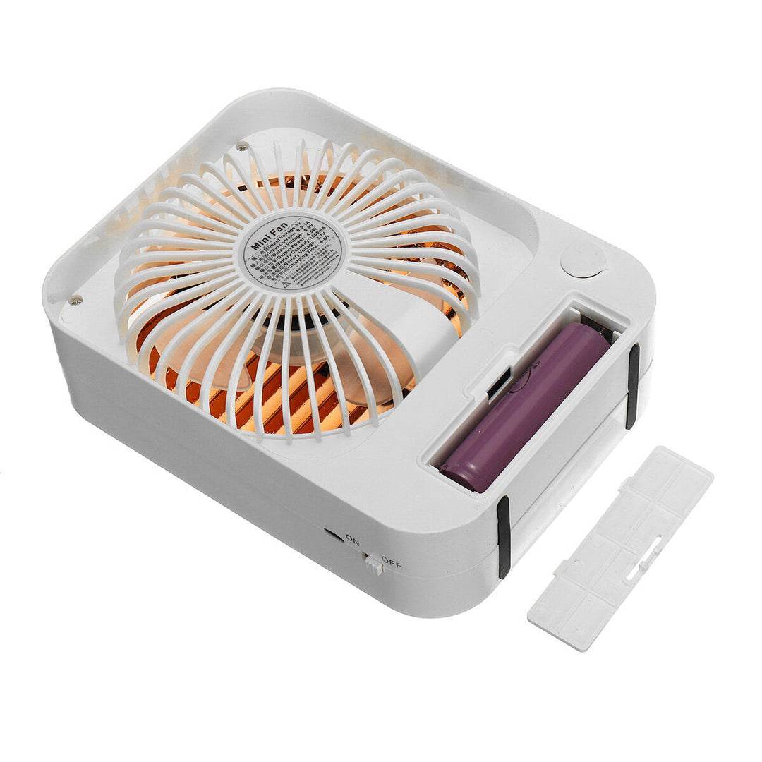 3 Gears Mini Spray Humidification Fan Portable Summer Handheld,Desktop Fan Cooler Humidifier Image 2