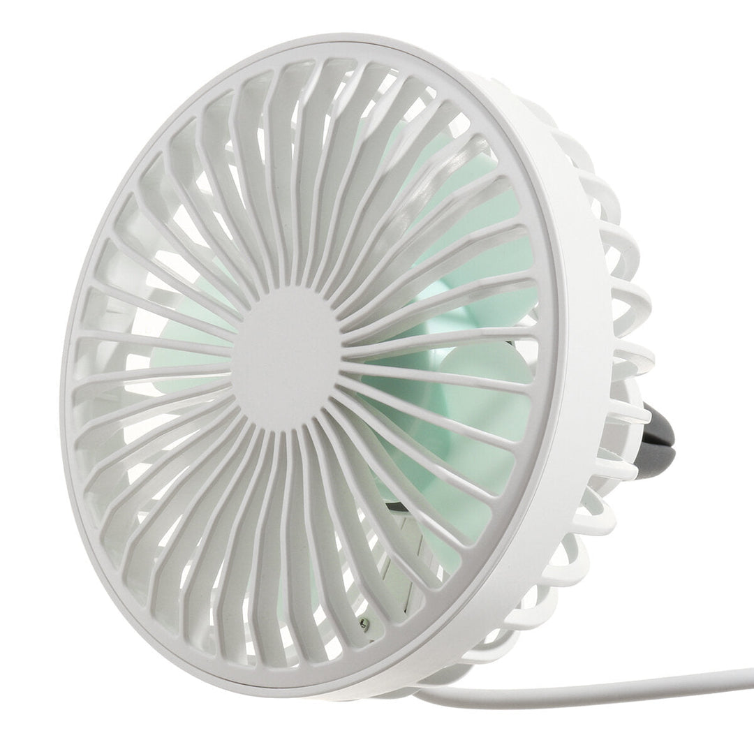 3 Gears USB Electric Car Fan Low Noise Portable 360 Rotating Cooling Fan For Home Office Image 5