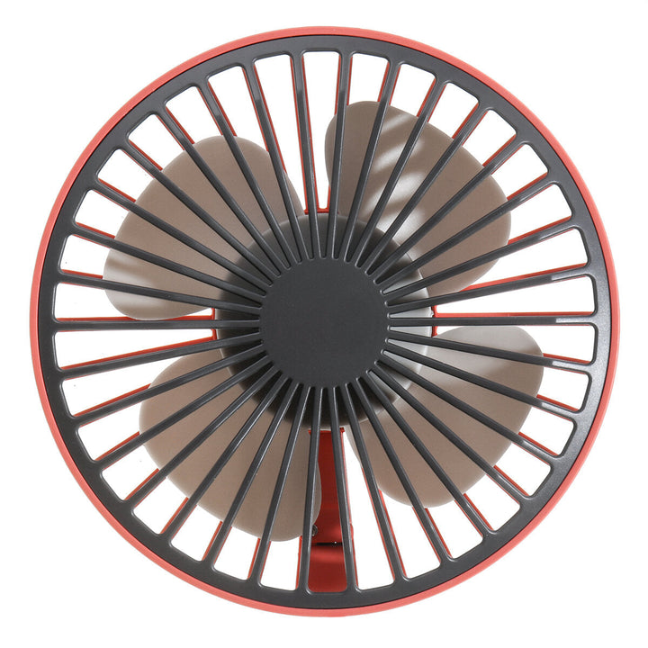 3 Gears USB Electric Car Fan Low Noise Portable 360 Rotating Cooling Fan For Home Office Image 8