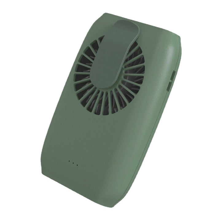 3 Speeds USB Rechargeable Portable Mini Fan Handheld Cooling Neck Waist Clip Silent Fan Image 7