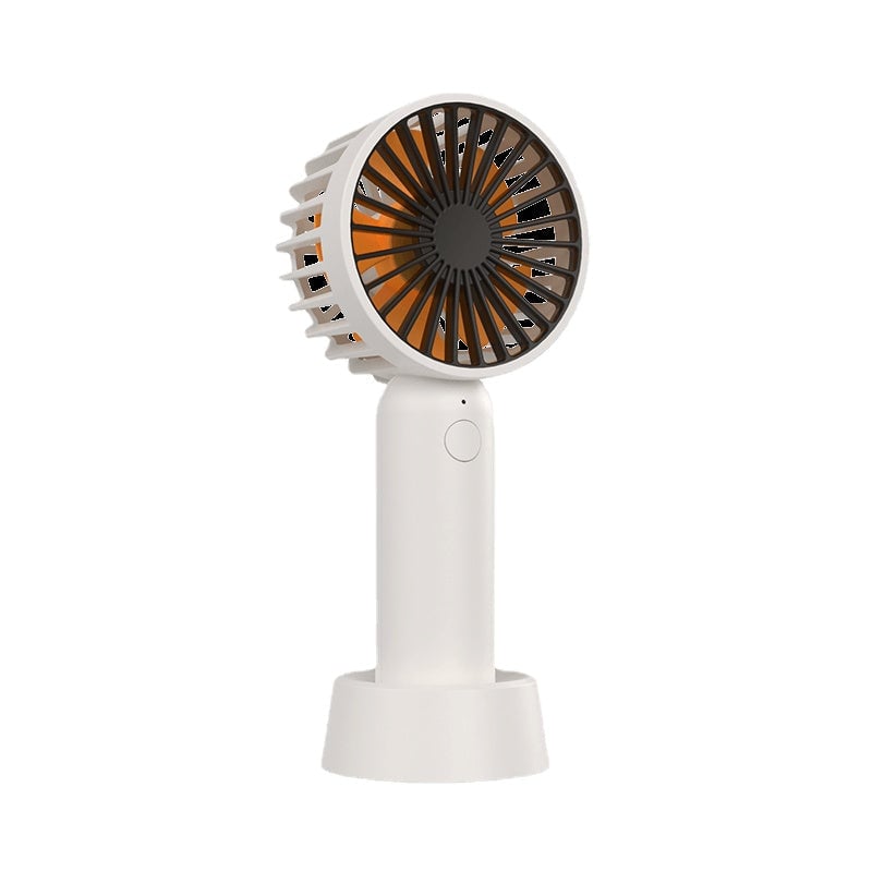 3-Speeds Portable Mini Handheld Fan Silent Comes With Base Outdoor USB Charging Fan Image 1