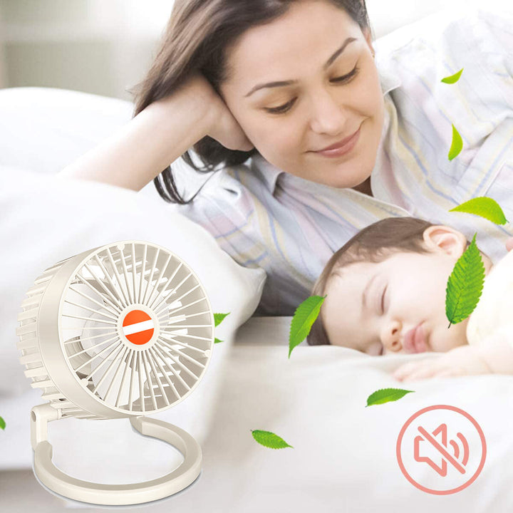 2.5W Mini Desktop Fan Multi-Function USB Charging Fan Low Noise for Student Dormitory Home Image 3