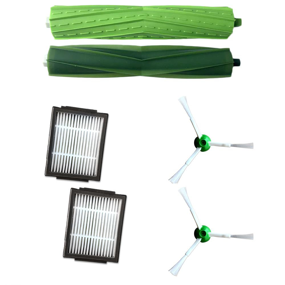 2pcs Hepa Filter Side Brush Roll for iRobot Roomba i7 E5 E6 Series Robot Vacuum Cleaner Replacement Spare Parts Image 1