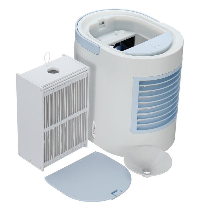 3 Gear 7W 380ml Mini Micro Air Conditioning Fan USB Negative Ion Air Cooler For Office Home Use Image 5