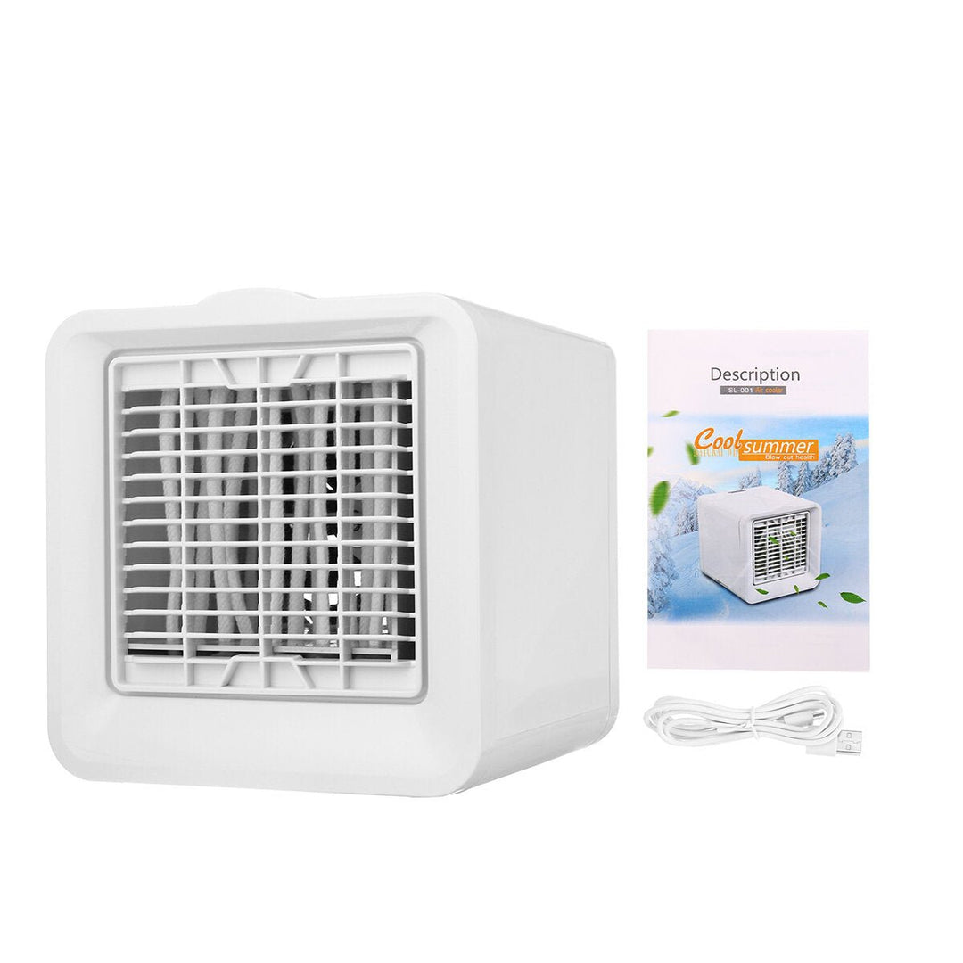 3 Gears Mini Air Conditioner Cooler Portable Cooling Fan Humidifier For Home Image 1