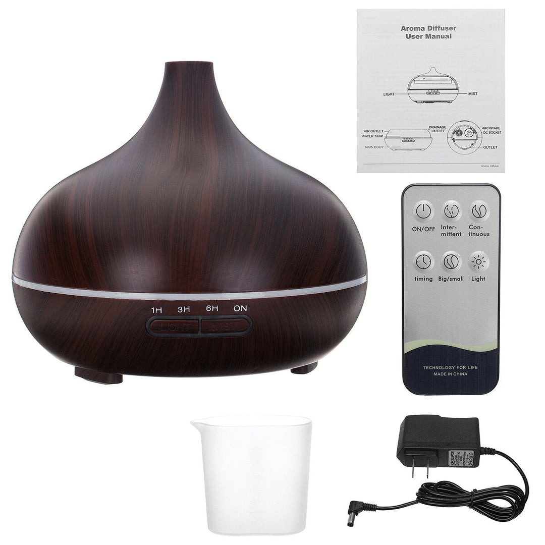 300ML Air Purifier Essential Diffuser Aromatherapy LED Ultrasonic Humidifier Timing Image 1