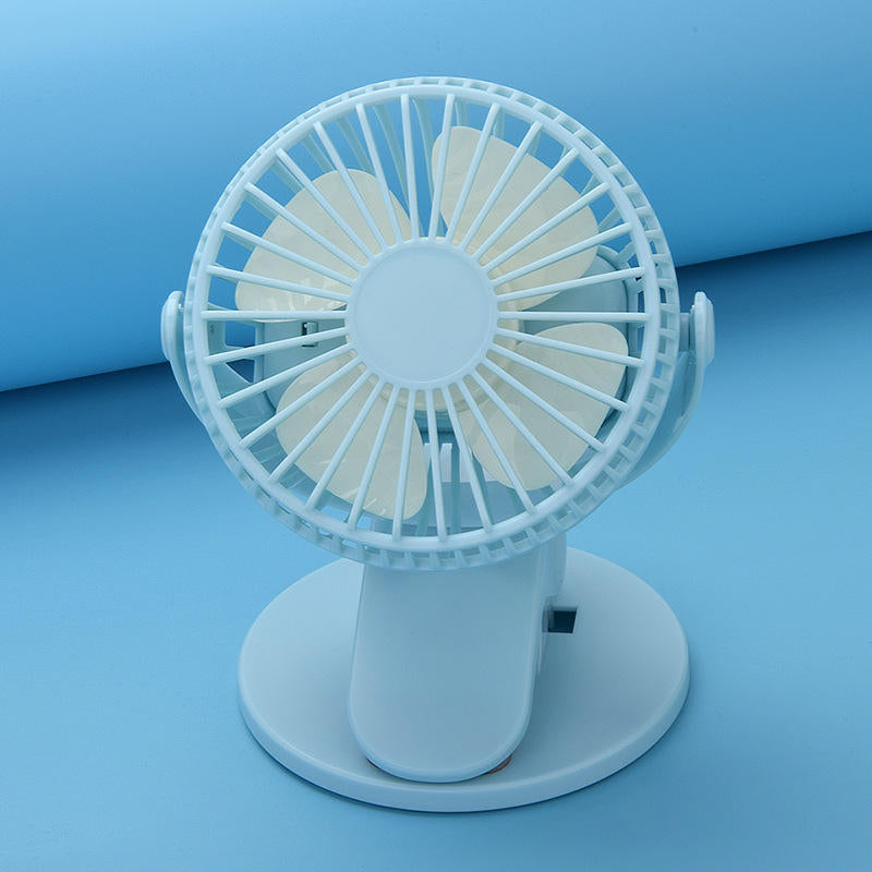 360 Rotation Mini Fan Battery Operated,USB Rechargeable Clip on Fan for Baby Stroller,Gym,Office,Study Image 7