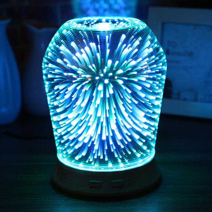 3D LED Ultrasonic Diffuser Humidifier Aromatherapy Essential Oil Diffuser Mist Humidifier Image 2