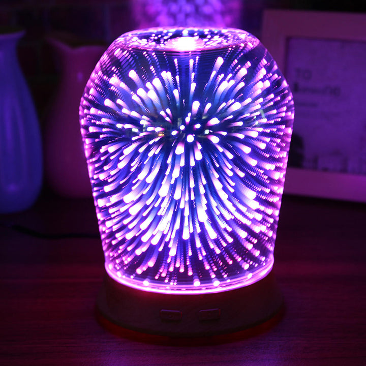 3D LED Ultrasonic Diffuser Humidifier Aromatherapy Essential Oil Diffuser Mist Humidifier Image 3