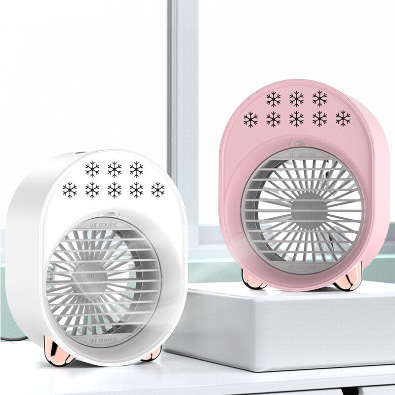 3W Portable Air Conditioning Fan Three-Speed Wind Mini Chiller Spray Fan Rechargeable USB Desktop Cooling Fan Image 6