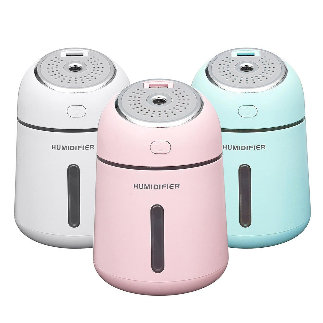 4 In 1 330ML Ultrasonic Air Humidifier USB Fan LED Light Cool Mist Aroma Oil Diffuser Image 1