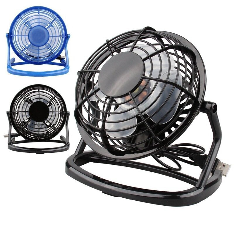 4 Inch Desktop Fan Car Desk Fan USB Interface Mini Fan Usb Fan PP Plastic Fan For Outdoor Home Image 1