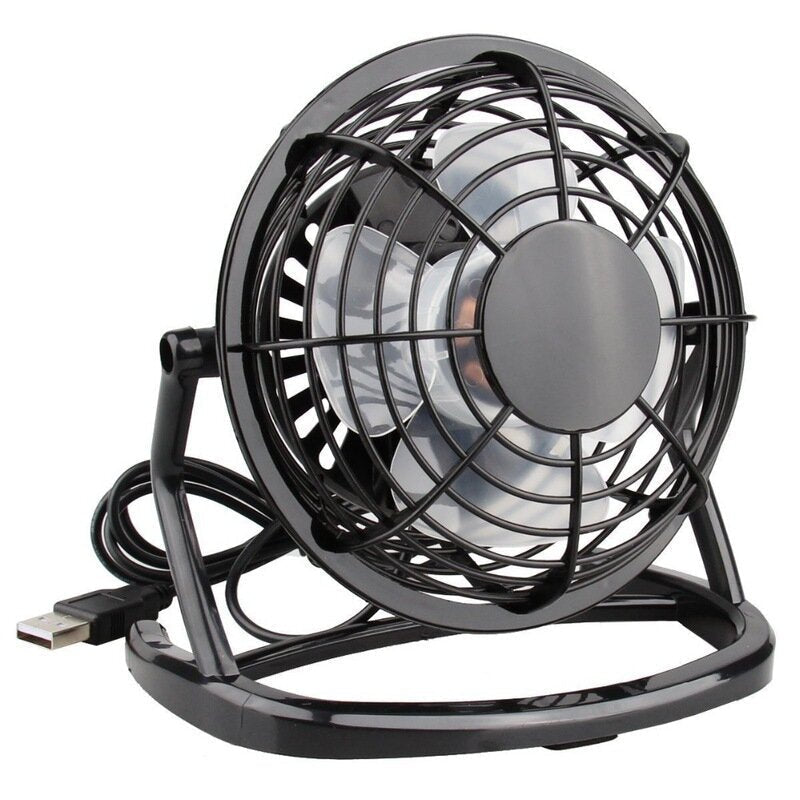 4 Inch Desktop Fan Car Desk Fan USB Interface Mini Fan Usb Fan PP Plastic Fan For Outdoor Home Image 2