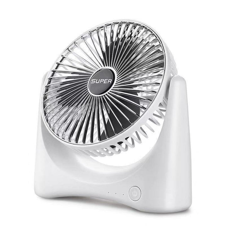 4.5W Portable USB Electric Fan 3 Gear Speed Three Blade Design 90 Adjustment Desktop Silent Fan Image 1