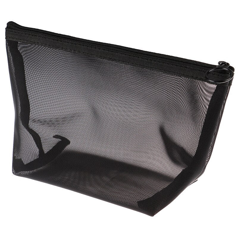 3pcs,set Casual Zipper Toiletry Wash Bags Make Up Transparent Mesh Makeup Case Organizer Storage Pouch Women Travel Image 4