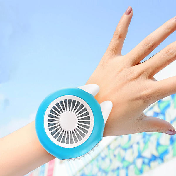 3W 3.7V Portable Mini Handheld Desktop USB Fan Magnetic Wristband Fan Wind Cooler 1500mAh Image 6