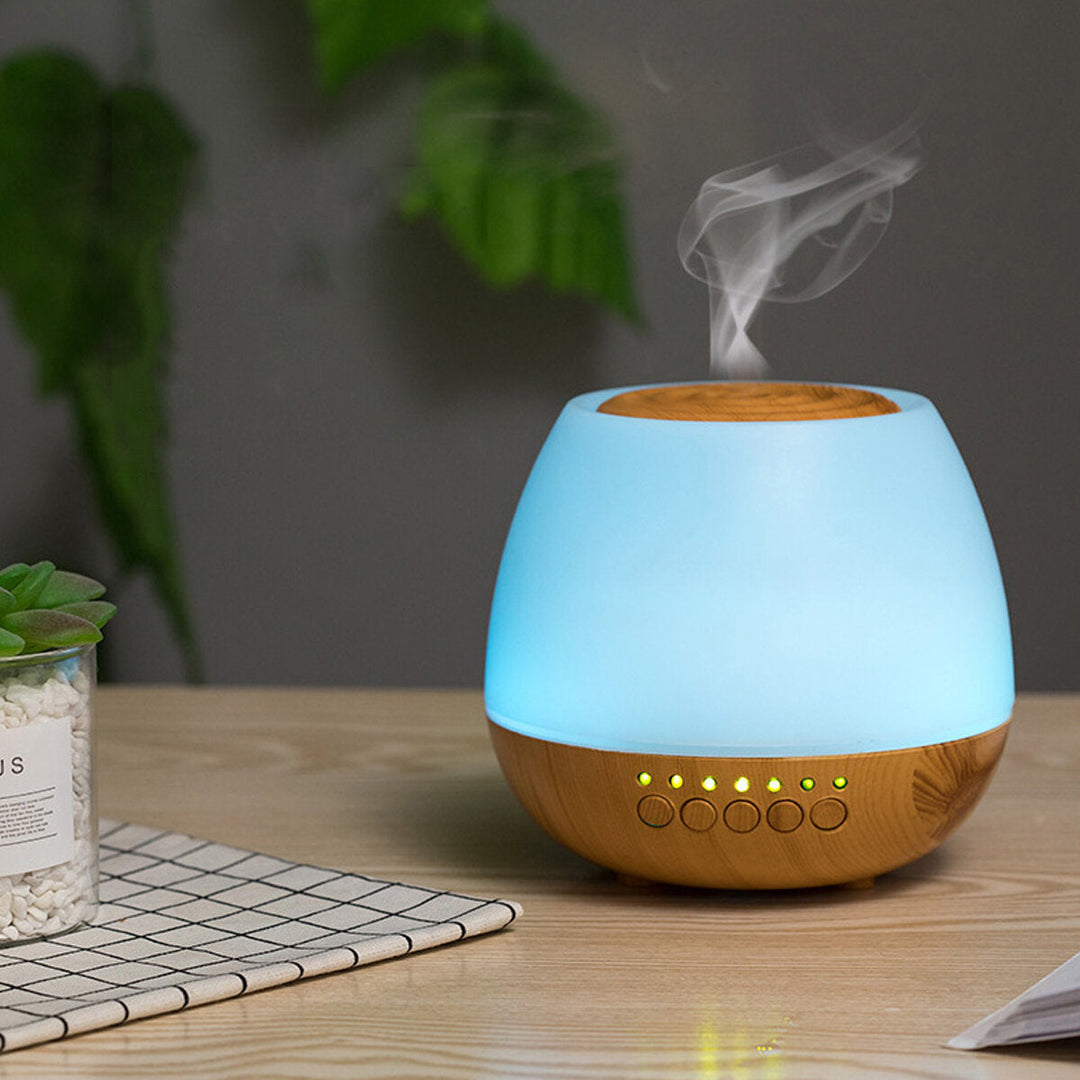 400ml Electric Ultrasonic Air Mist Humidifier Purifier Aroma Diffuser Bluetooth Function with Colorful lights for Home Image 4