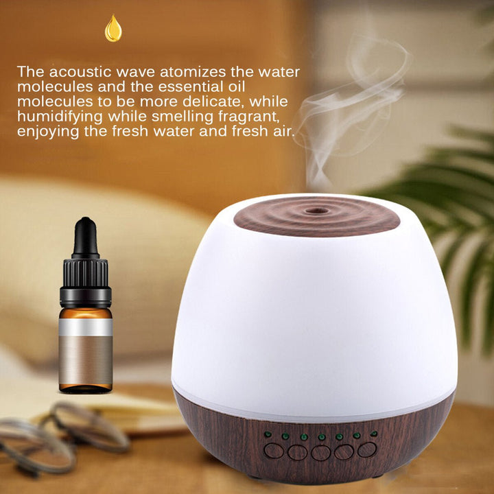 400ml Electric Ultrasonic Air Mist Humidifier Purifier Aroma Diffuser Bluetooth Function with Colorful lights for Home Image 6