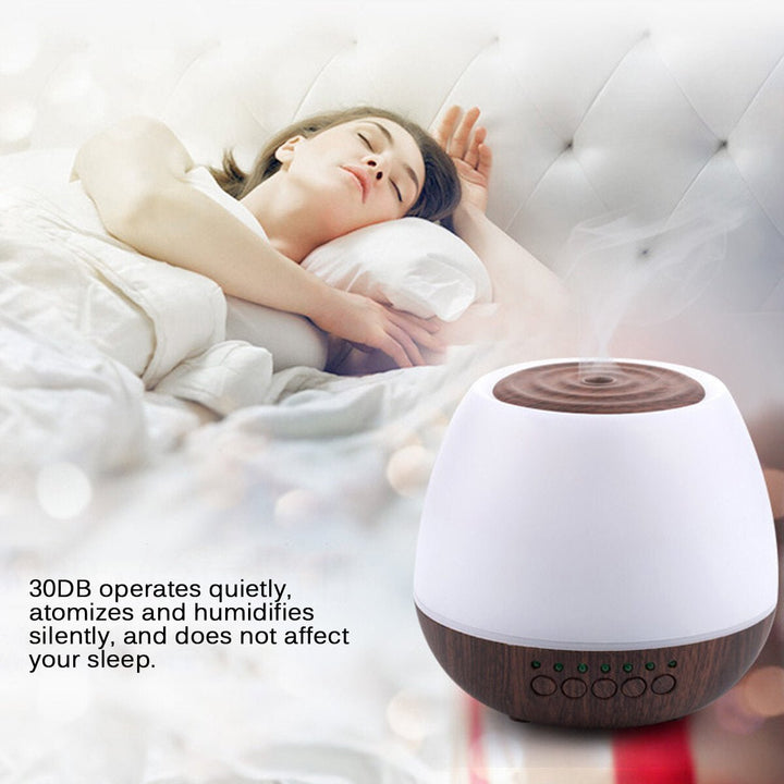 400ml Electric Ultrasonic Air Mist Humidifier Purifier Aroma Diffuser Bluetooth Function with Colorful lights for Home Image 7