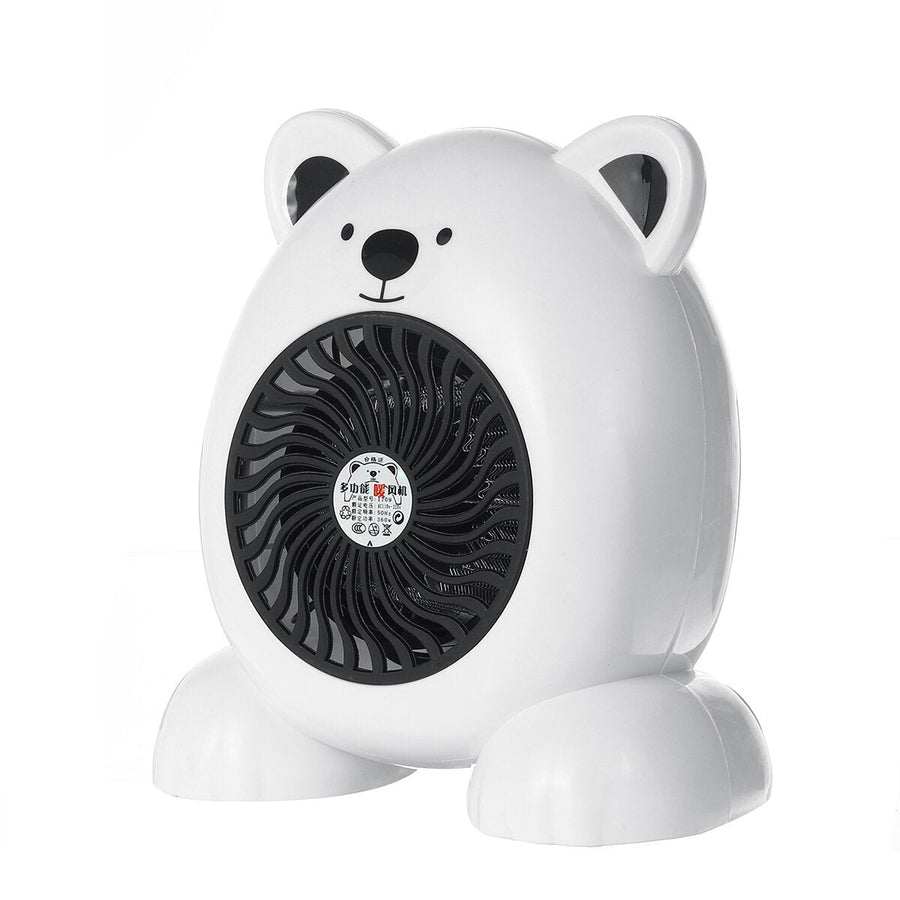 400W Mini Portable Desktop Cartoon Heater Fan Portable Radiator Hot Warmer for Home Office Image 1