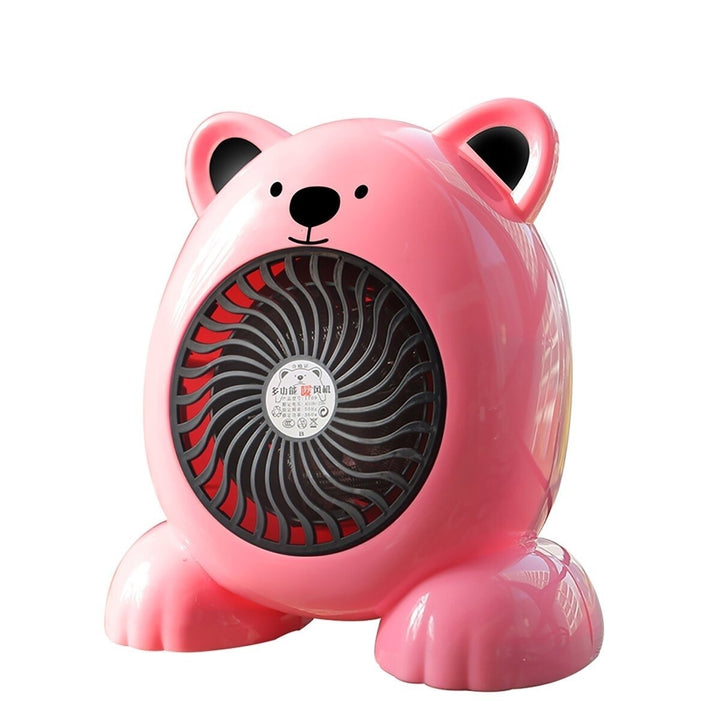 400W Mini Portable Desktop Cartoon Heater Fan Portable Radiator Hot Warmer for Home Office Image 1