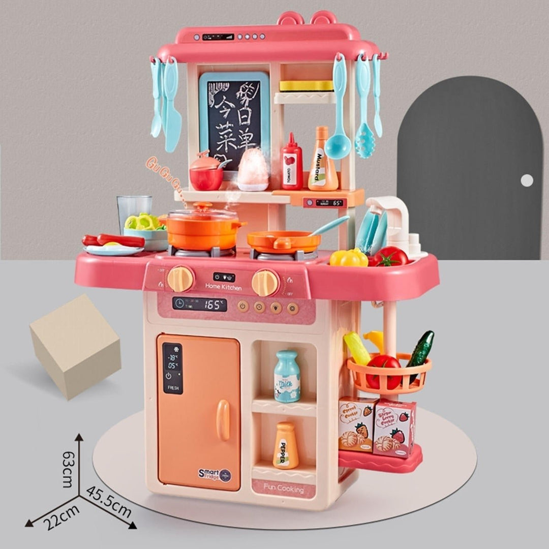 42PCS Kitchen Playset Pretend Play Toys Cooking Set With Light Sound Effect Image 6