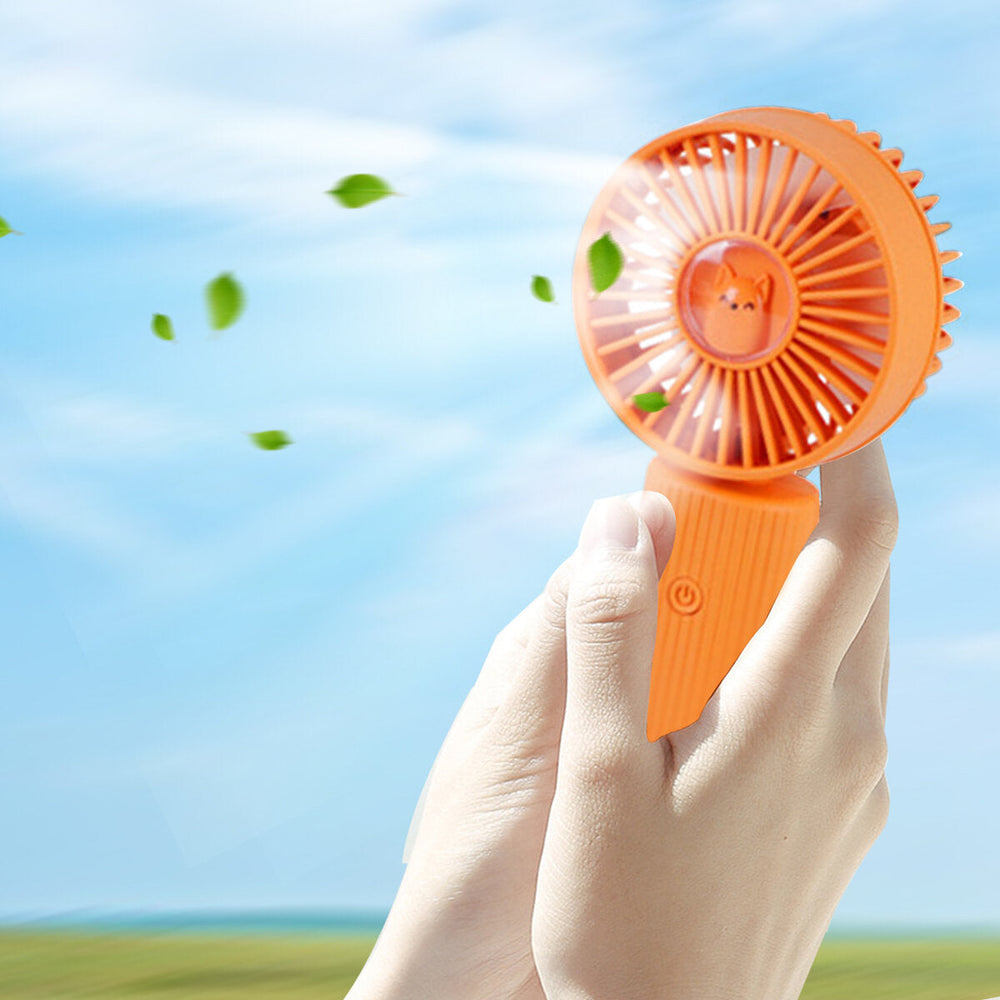 500mAh Mini USB Fan 3 Gears Portable Handheld Fan Summer Cooling Fan For Outdoor Camping Travel Image 2