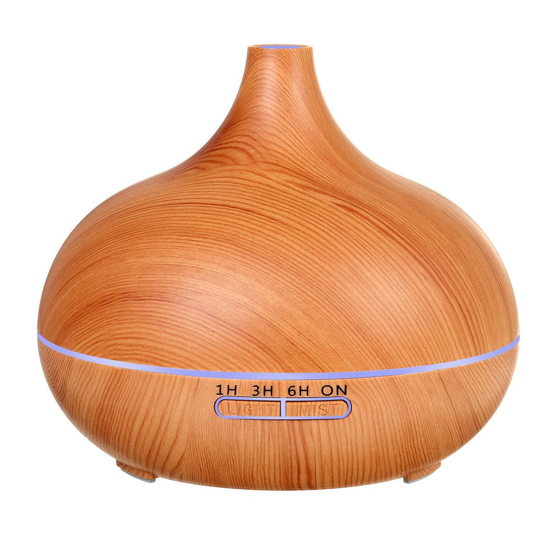 500ml 7 Light Colors Humidifier 4 Time Settings Cool Mist Aromatherapy Essential Oil Diffuser W, Remote Control Image 1