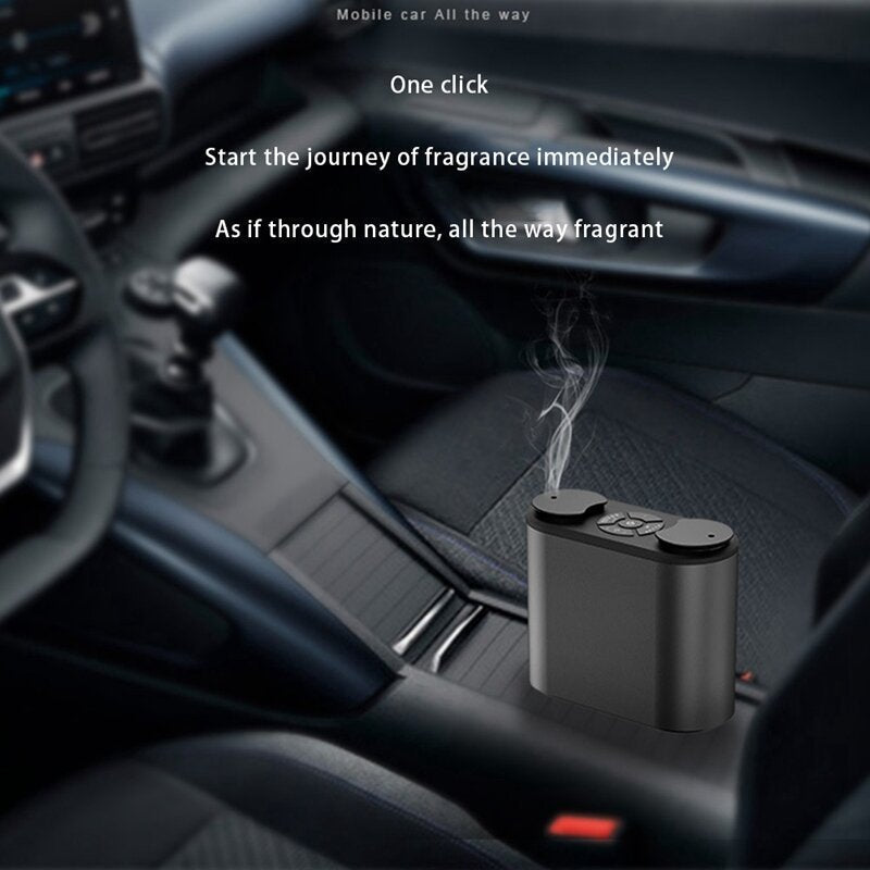 5V Dual-spray Aroma Diffuser USB Charging Essential Oil Diffuser Air Purifier 4000mAh Battery Life for Car Home Office Image 3