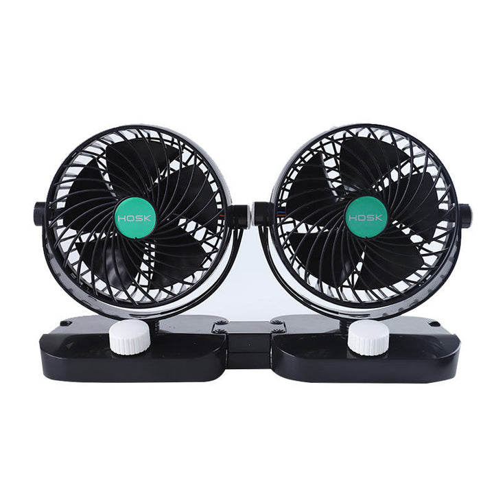 6 Inch 5 Blades GM Big Truck Car Fan Single Double Shaking Head Non-USB Electric Fan Wind Cooler Image 5