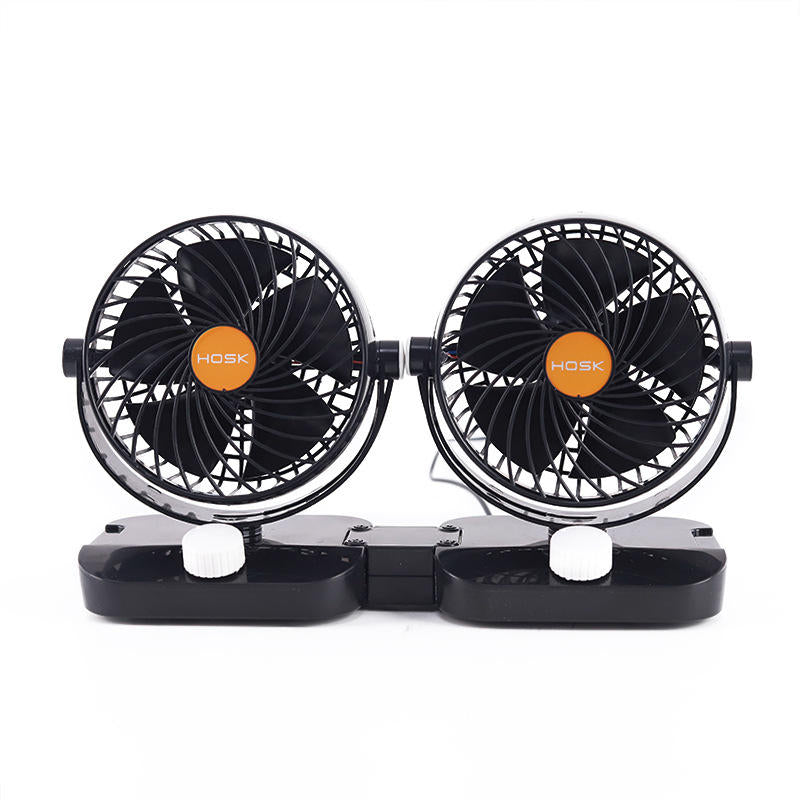 6 Inch 5 Blades GM Big Truck Car Fan Single Double Shaking Head Non-USB Electric Fan Wind Cooler Image 6