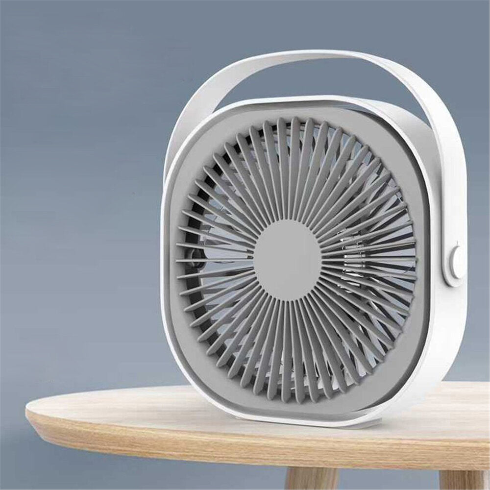 6 inch Small Desktop Fan Cooling Fan 3 Gear Wind Speed Low Noise for Home Office Car Outdoor Travel Image 1