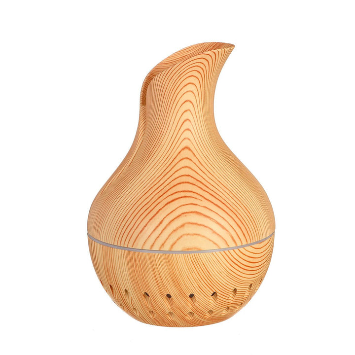 7 Colors USB Mini Wood Grain Air Purifier Humidifier Aroma Essential Oil Diffuser LED Lights Image 7