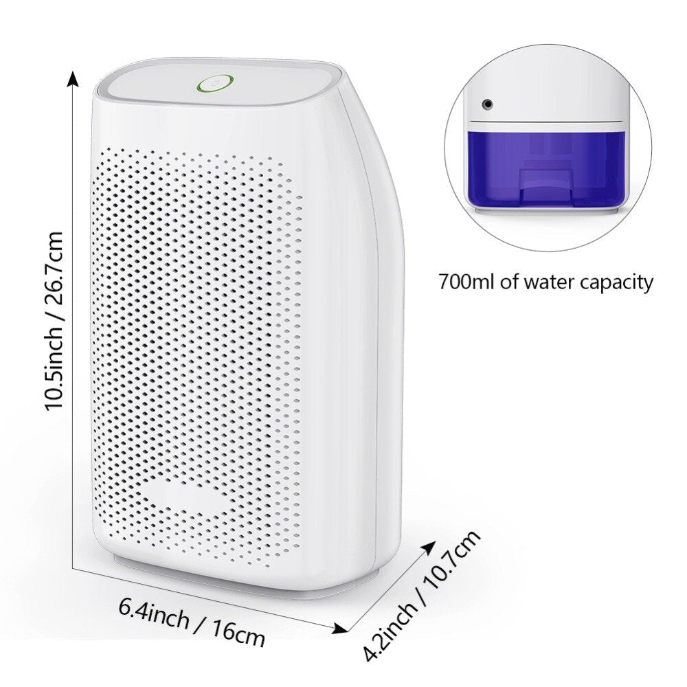 700ml Portable Semiconductor Dehumidifier Desiccant Moisture Absorbing Air Dryer for Home Office Image 7