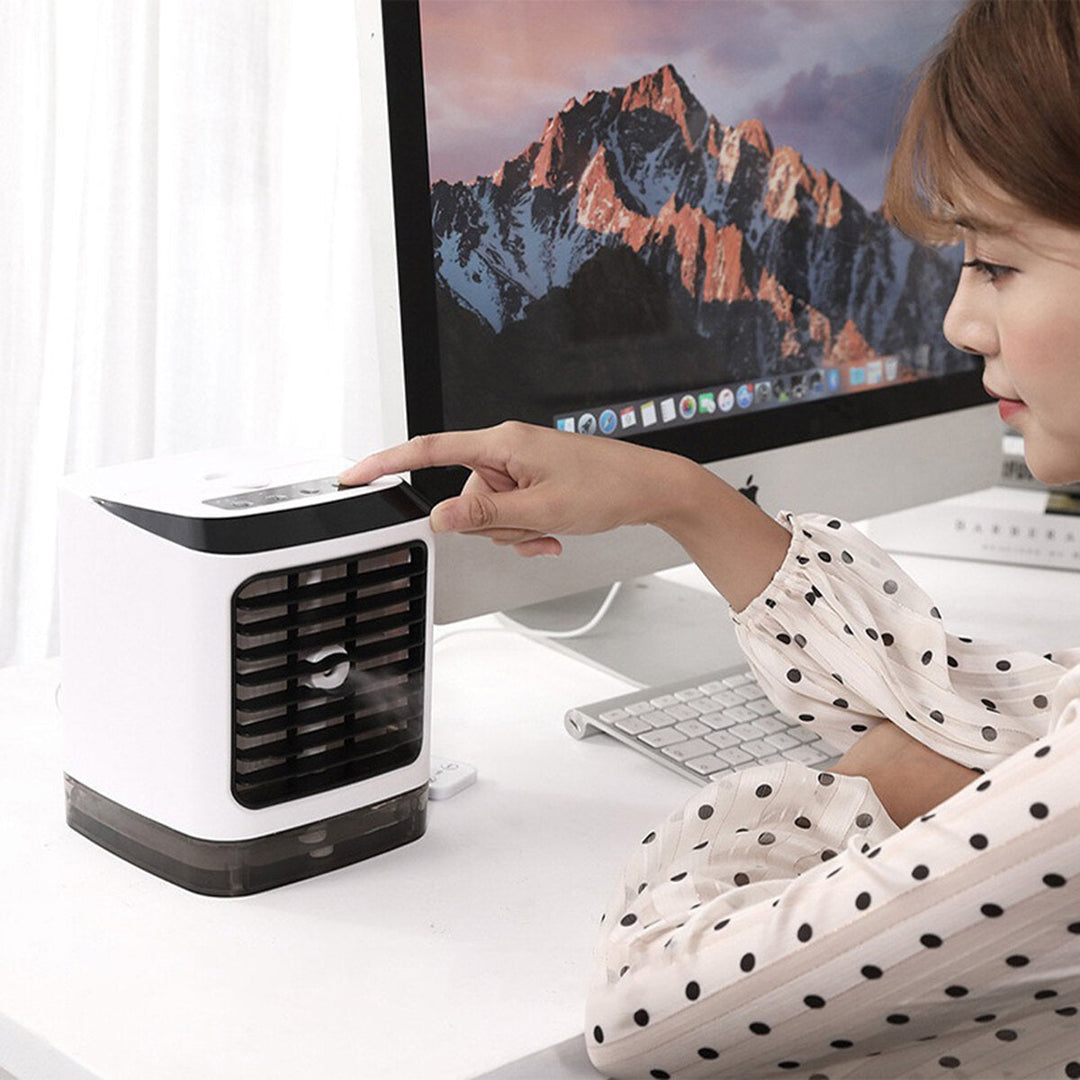 5V Portable Mini Air Conditioner 3 Gears USB Charging Artic Cooler Cool Cooling Desktop Fan for Home Office Image 10