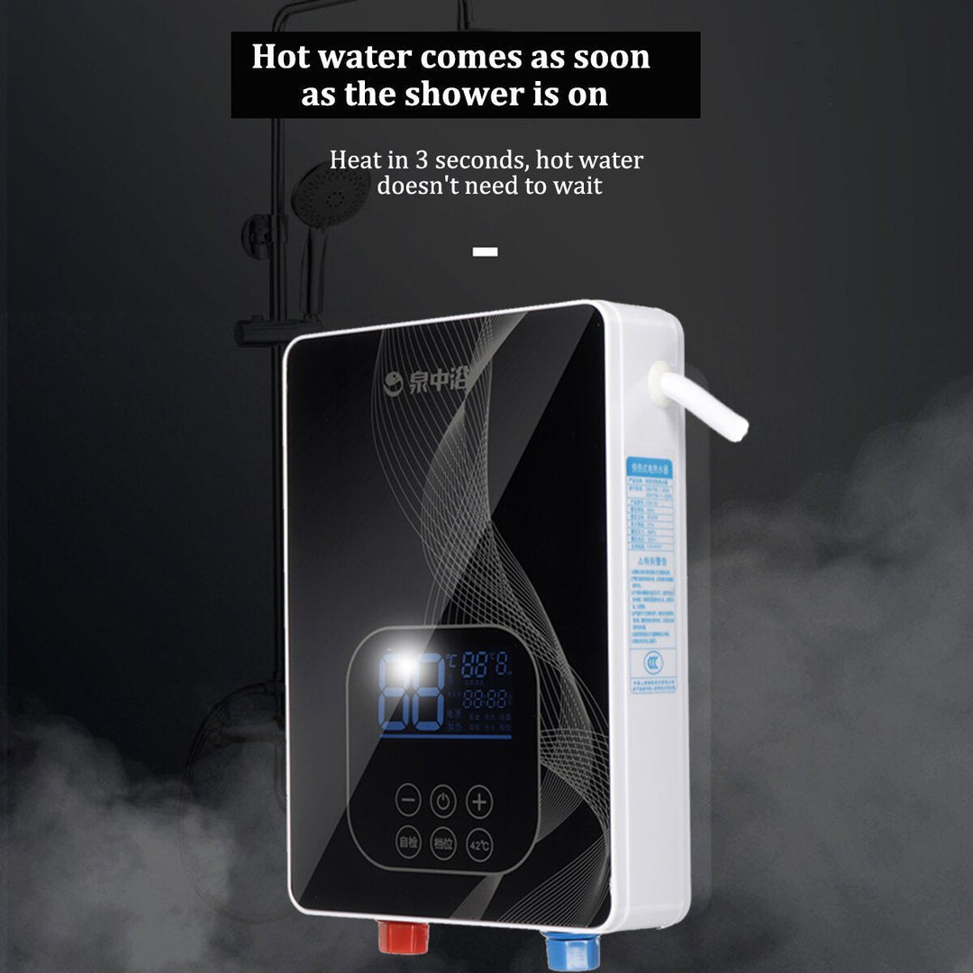 6000W Electric Water Heater Intelligent Constant Temperature Fast Heating Screen Display Touch Button Image 5