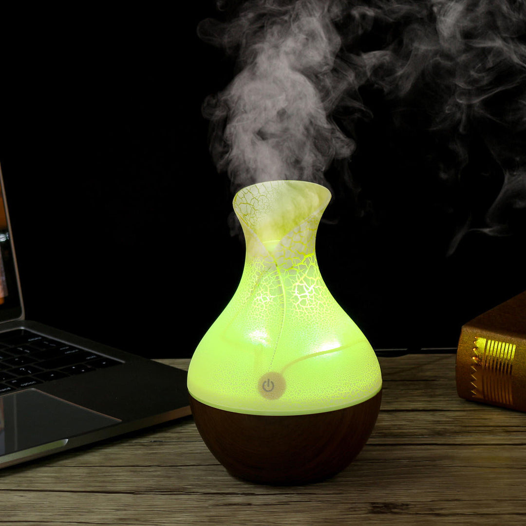 7 Color LED Lights USB Mini Ultrasonic Air Humidifier Oil Aroma Diffuser Image 12