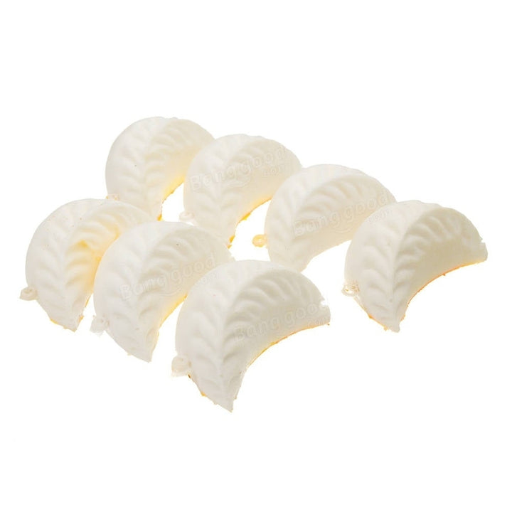 7Pcs Dumplings Squishy 6CM Slow Rising Collection Gift Soft Toy With Steamer Cover,DTTT Image 5