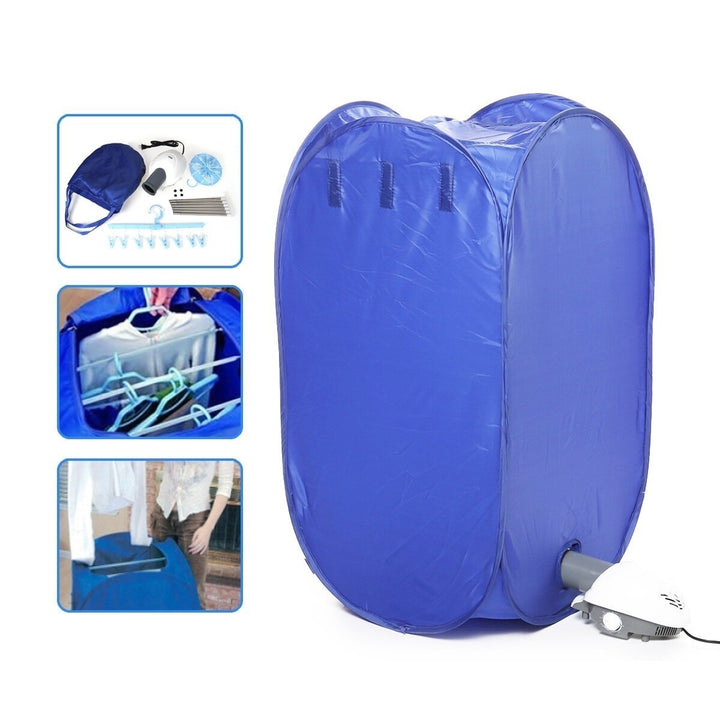 800W 110V Electric Foldable Clothes Dryer Machine Drying Clothing Bag Portable Image 1