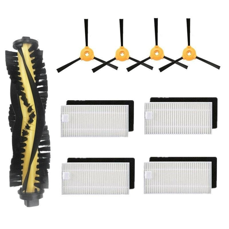 9pcs Replacements for Ecovacs Deebot N79S N79 Vacuum Cleaner Parts Accessories Main Brush1 Side Brushes4 HEPA Filters4 Image 1