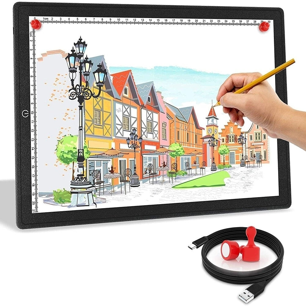 A3,A4 Touch Dimmable USB LED Light Drawing Copy Pad Tablet With Magnet Ultra-Thin Portable Diamond Painting Board Kit Image 1