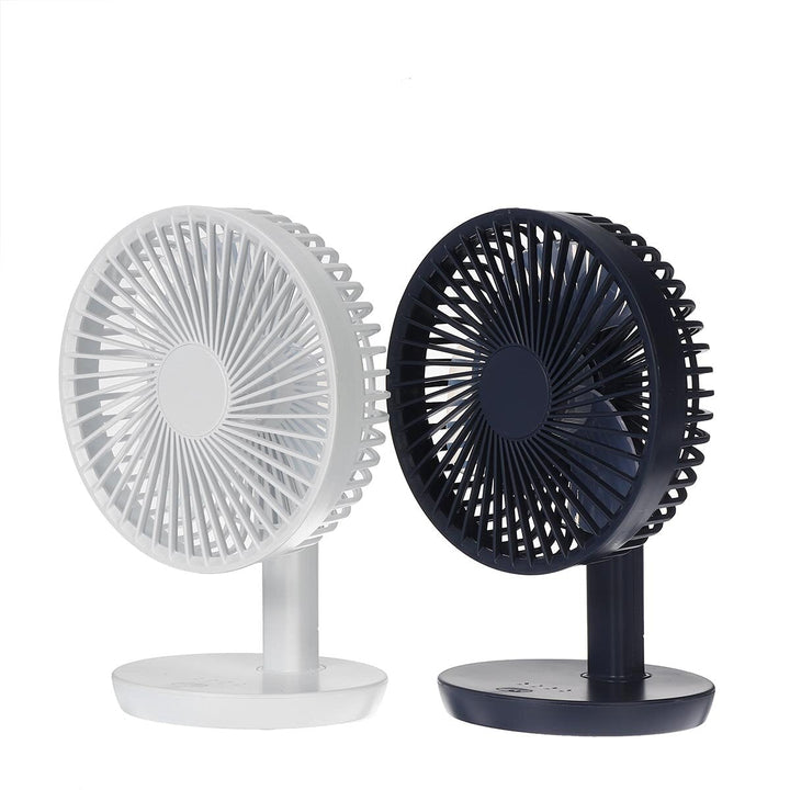 Adjustable Angle Desk Fan DC5V 3-Gear USB Charging Mini Fan Black,White For Outdoor Travle Camping Image 2