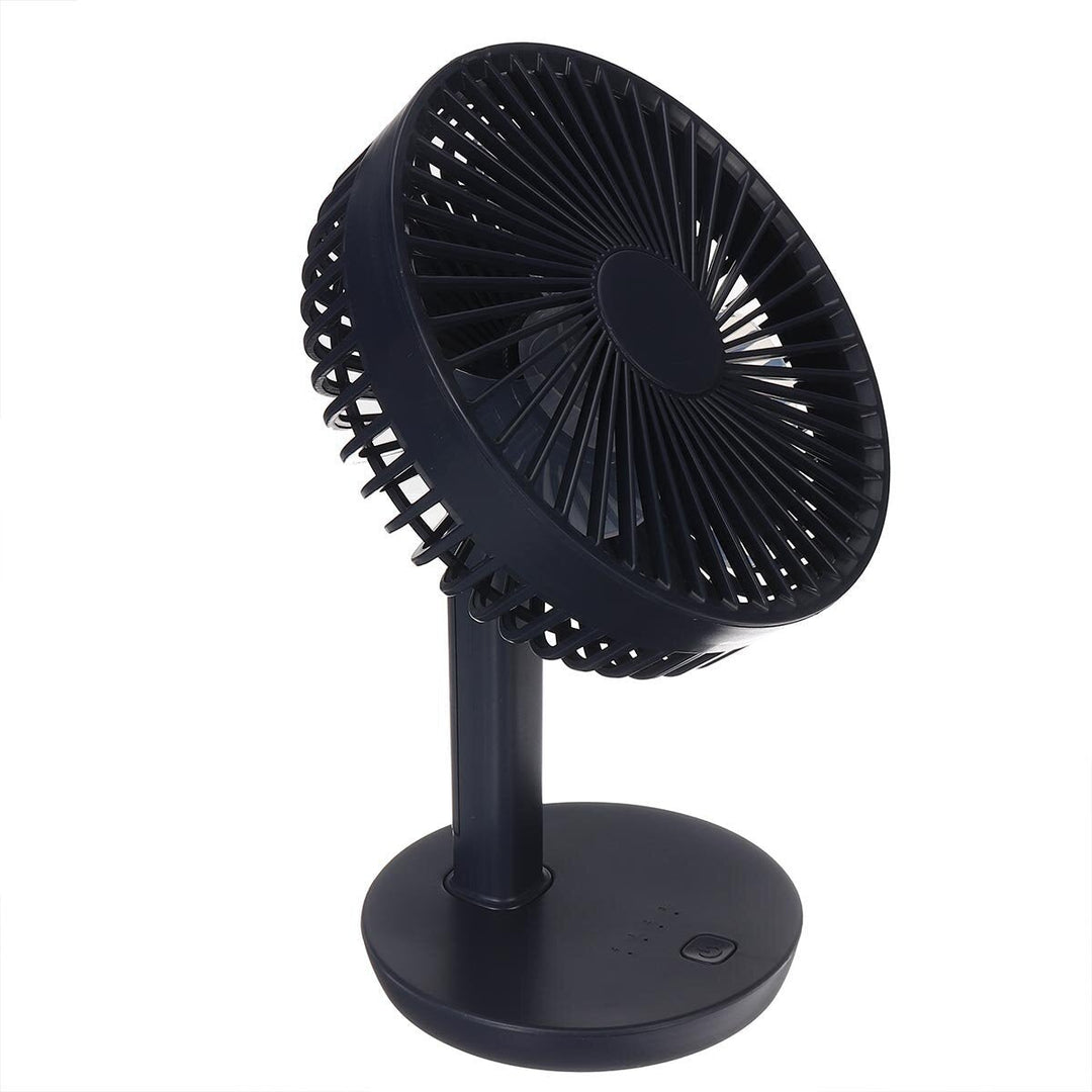 Adjustable Angle Desk Fan DC5V 3-Gear USB Charging Mini Fan Black,White For Outdoor Travle Camping Image 4