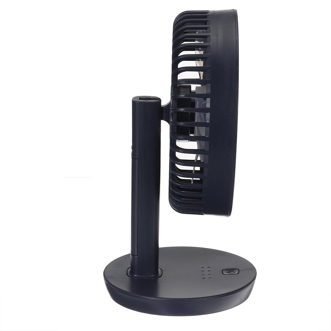 Adjustable Angle Desk Fan DC5V 3-Gear USB Charging Mini Fan Black,White For Outdoor Travle Camping Image 5